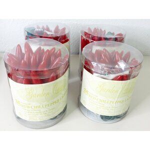 Oasis Garden 2.25" Red Chili Pepper String Lights (Qty 4-35 Count) Tested New!